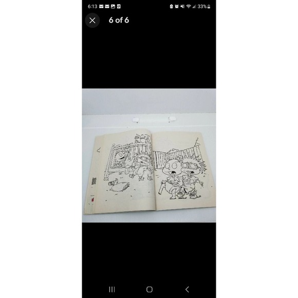 2 Vintage The Rugrats Paint With Water Activity Color and Activity Books 1997 - Picture 12 of 15